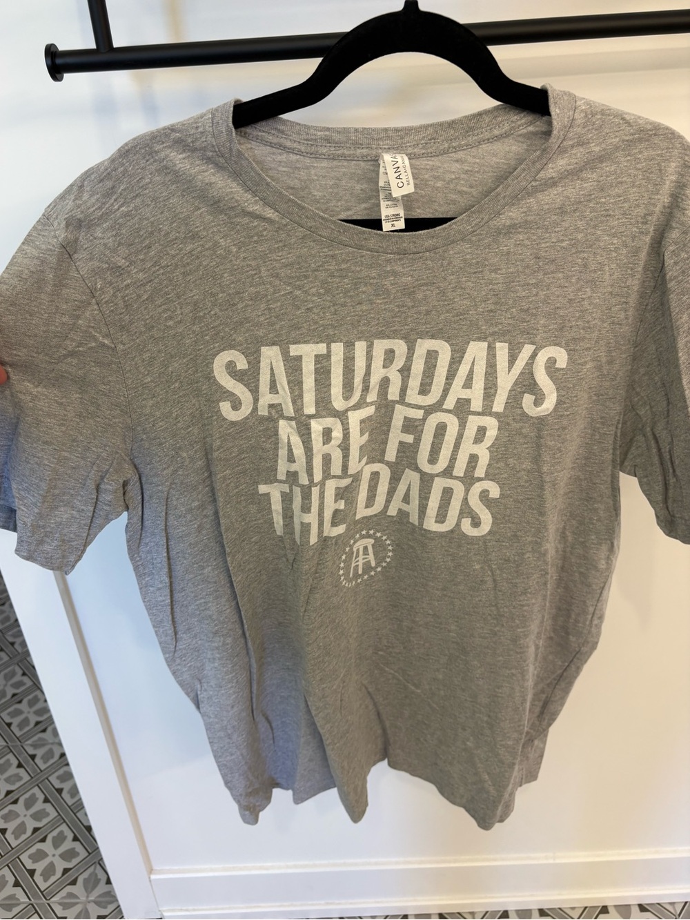 Barstool Sports Kids' Grey 'Saturdays Are For The Dads' Graphic Tee